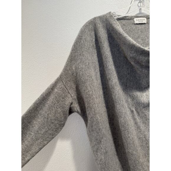 French Connection Gray Cashmere Pullover Sweater Diagonal Buttons Simisola READ - Picture 4 of 9